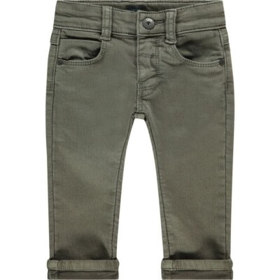 Babyface Kids Moss Green Roll-Up Straight Leg Jeans 4T NWT