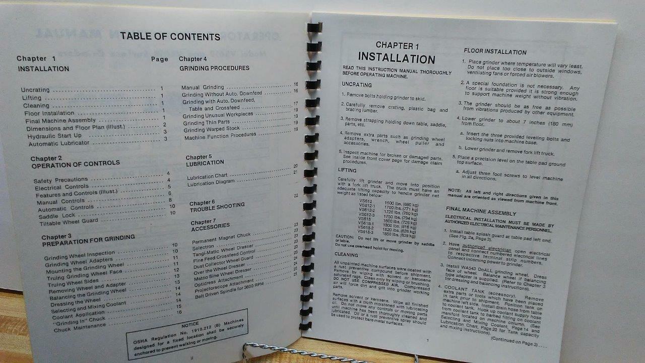 Surface Grinding Wheel Selection Chart