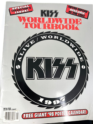 KISS Tourbook Alive Worldwide 1997 Metal Edge Collectors Issue
