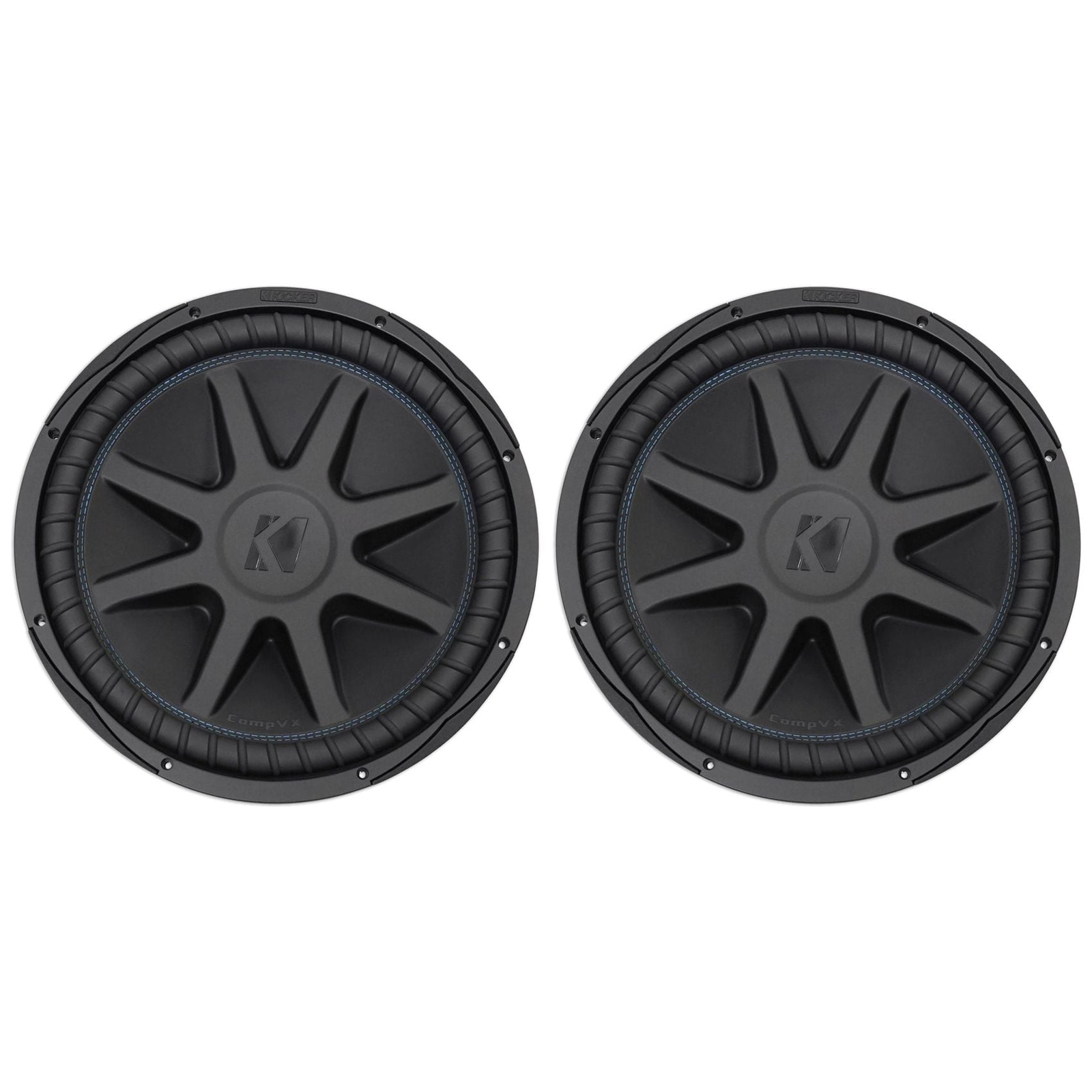 2 Автомобильные сабвуферы Kicker 44CVX152 Comp VX CVX 15 мощностью 4000 Вт Сабвуферы CVX15-4 44CVX15-4 57490₽