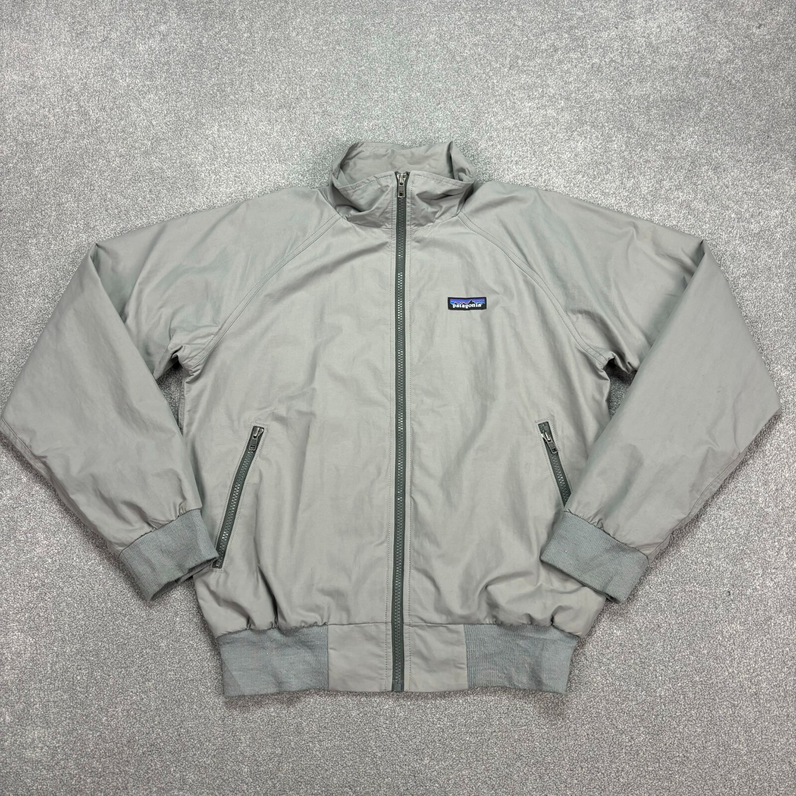 Chaqueta Patagonia Adulto Pequeña Gris Bolsos Bombardero Ligero Forrado Abrigo Para Hombre