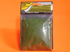 WOODLAND SCENICS FS614 2MM STATIC GRASS MEDIUM GREEN 70g 2.46oz PACK NEW      