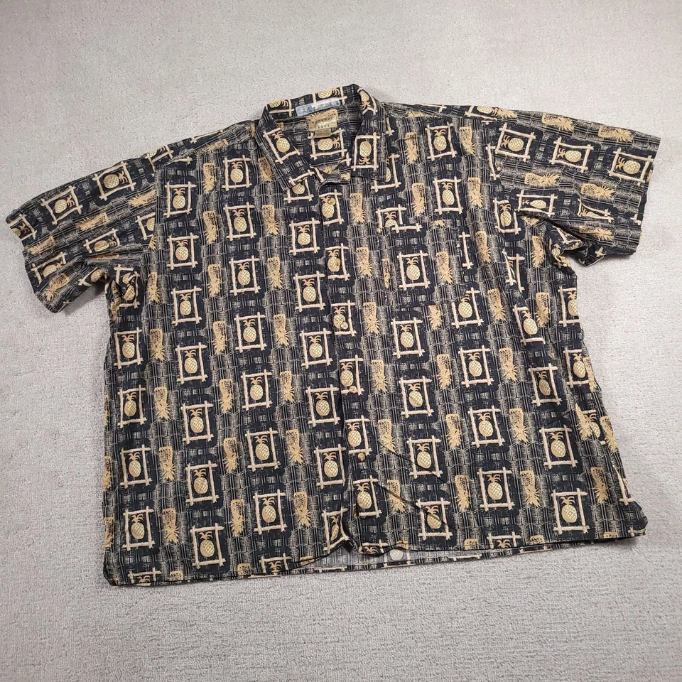 Natural Issue Hawaiian Shirt Mens 4XL Big Pineapple Print Island Aloha Cruise - Image 2 of 4