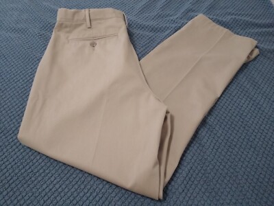 Lands end traditional fit classic khaki pants