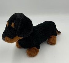 Ganz Webkinz Dog Plush Animal Dachshund No Code Black 12" Plush