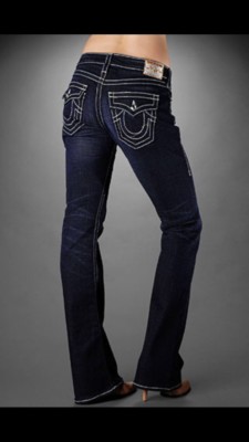 True Religion Disco Becky Big T Jeans Sz 25 Womens Rhinestone