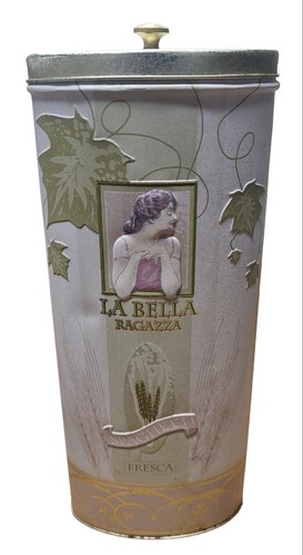 LaBella Ragazza Spaghetti Tin Old World Design 11" Tall - Picture 3 of 8