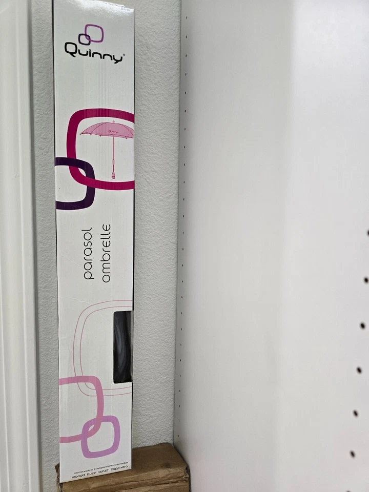 Quinny Pram Sun Parasol Umbrella Canopy - Black - image 2 of 3