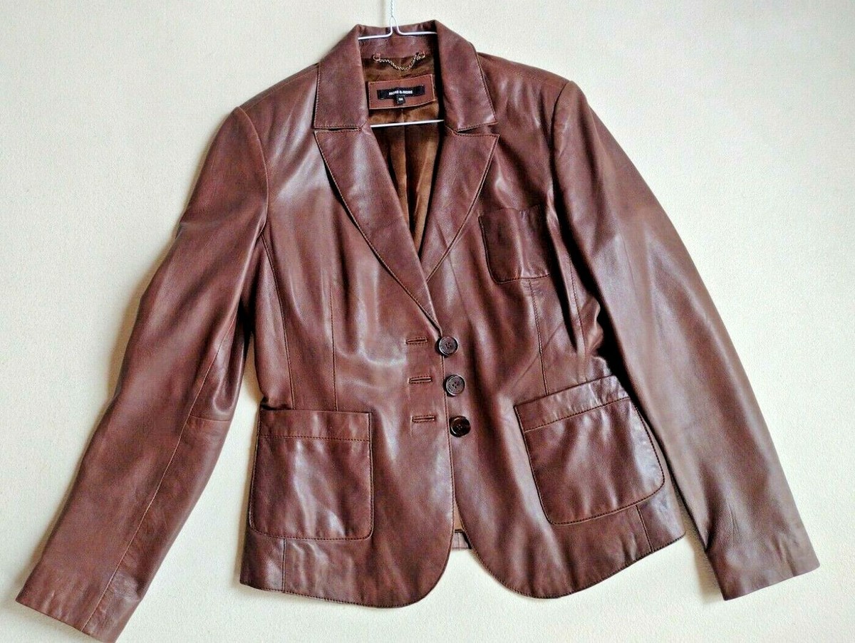 More More Lederjacke Blazerjacke 38 Echtleder Lammleder