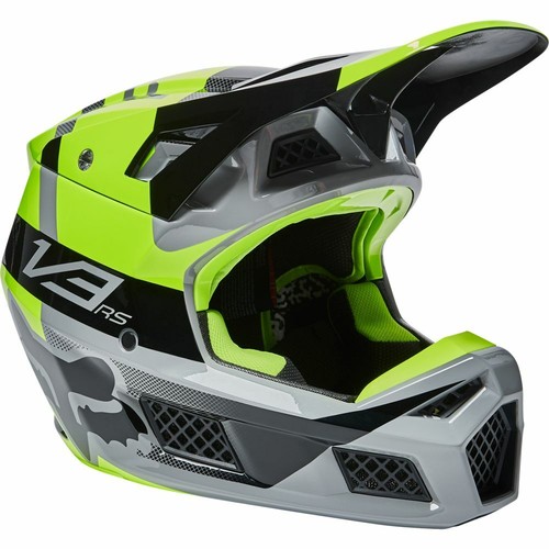 FOX CASCO V3 RS RIET ECE GIALLO/FLUO NOVITA' 2022 TG. S (55/56cm) CROSS  ENDURO | eBay