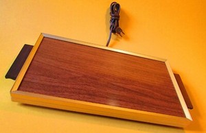 Vintage Hot Tray Electric Food Warmer 1970's Woodgrain Devon USA