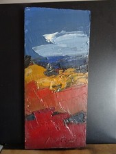 Sergio SCATIZZI; S.T.; olio su tavola; 38 x 17