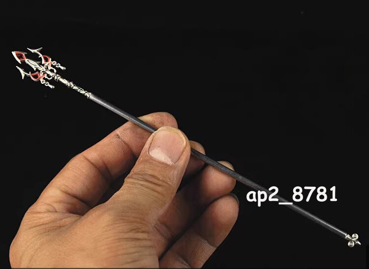 1/12 Scale 7.08'' Metal Long Handle Trident F 6'' Action Figure