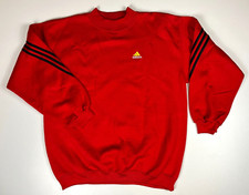 Men's Vintage 90's Adidas Crewneck Sweatshirt Red Sz L