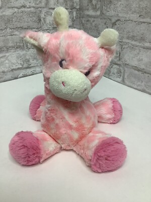 Jolitee Ebba￼ Plush Giraffe Pink Stuffed Animal Rattle 10'' Baby Girl Lovey Rare