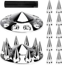 Aeagle Spike Front Axle Cover Spiked Wheel Cover-2pcs, 