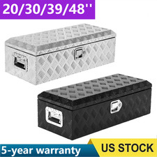 20303948 Aluminum Trailer Tool Box Chest Pickup Truck Bed Storage Toolbox