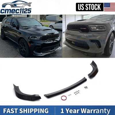 For 2021-2026 Dodge Durango SRT Hellcat Front Bumper Lip Splitter Kit 3PCS