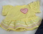 Cabbage Patch Kids Doll Dress, Yellow, Vintage, 1985