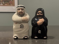 Aljaber Arab Man Woman Salt Pepper Shaker Set Burka Niqab