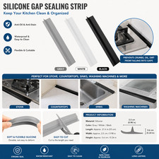 Silicone Stove Gap Cover Kitchen Counter Gap Filler Anti Dust Spill Sealing Stri Silicone Stove Gap Cover Kitchen Counter Gap Filler Anti Dust Spill Sealing Stri