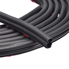 3 Meters x 10mm x 10mm Weather Stripping Self Adhesive Rubber Door Seal Strip