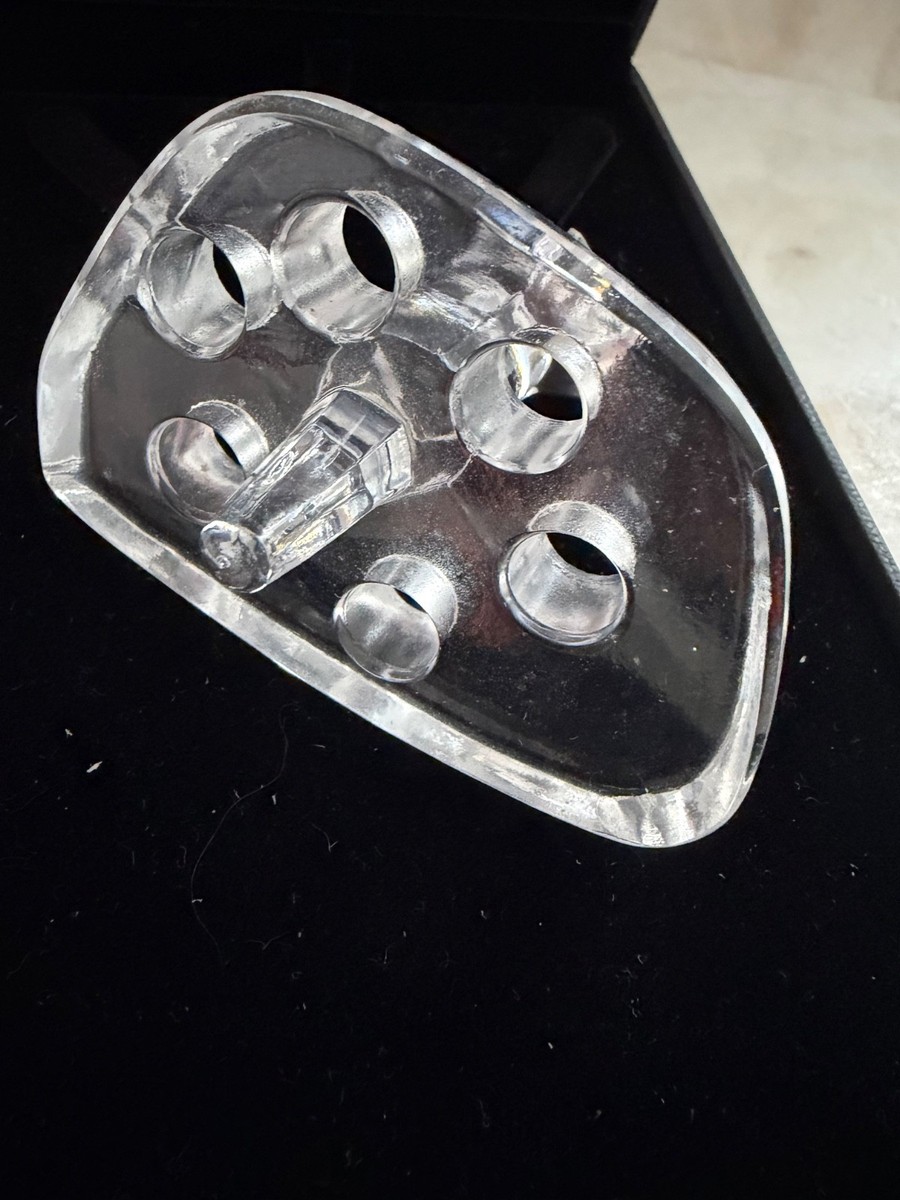 Lalique France Clear Crystal Flower Frog Insert for Sylvie Doves