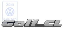 Original Emblem Heckklappe, GOLF CL Schriftzug: Golf 3 (1992-1996) 1H6853687AA