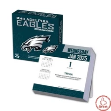NFL Philadelphia Eagles 2025 Box Calendar