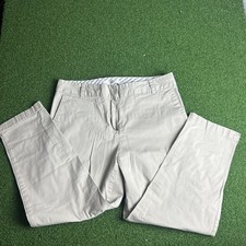 Liz Claiborne Cropped Pants Women 10 Blue Mid Rise Classic Slim Leg Cotton 167