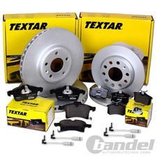 TEXTAR BREMSSCHEIBEN + BEL&Auml;GE VORNE + HINTEN f&uuml;r MERCEDES W163 M-KLASSE ML