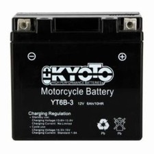 Batterie KYOTO type YT6B-3 AGM prête à l'emploi