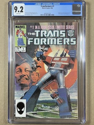 TRANSFORMERS #1 - CGC 9.2 - 1ST APPEARANCE OF AUTOBOTS & DECEPTICONS - 1984