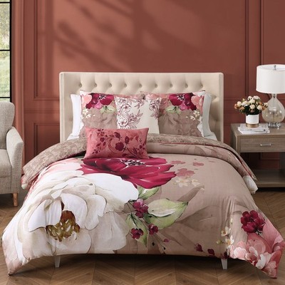 Bebejan Florence 100% Cotton Sateen 5 Piece Reversible Comforter Set