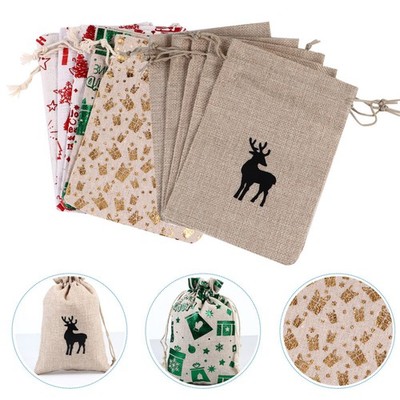 10 Pcs Kleine Beutel Mit Zugband Stofftaschen Pakettaschen Kordelzug