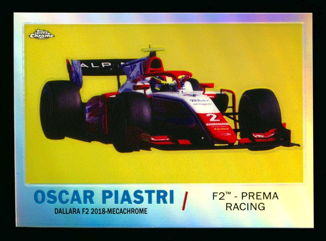 2021 TOPPS CHROME F1 1961 SPORTS CARS OSCAR PIASTRI RC REFRACTOR MCLAREN ROOKIE!