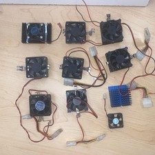 9 CPU Fan and Heat sink includes Assorted LOT OF 9 tested, and Working B69