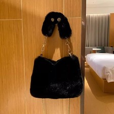 Faux Fur Shoulder Bag for Women