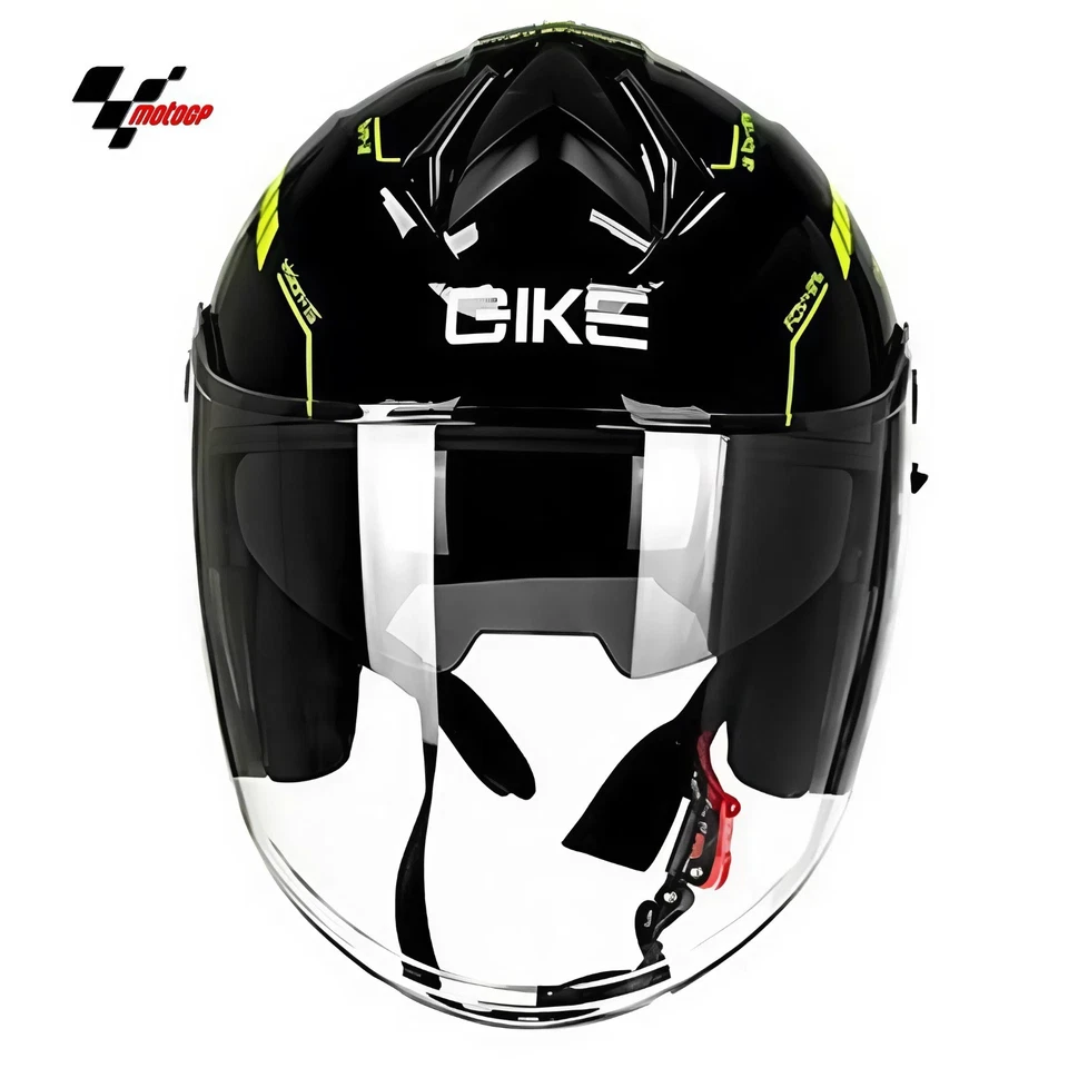 Casco Moto Aperto Valentino Rossi 46 Nero Design MotoGp Scooter Certificato DOT - Immagine 4 di 4