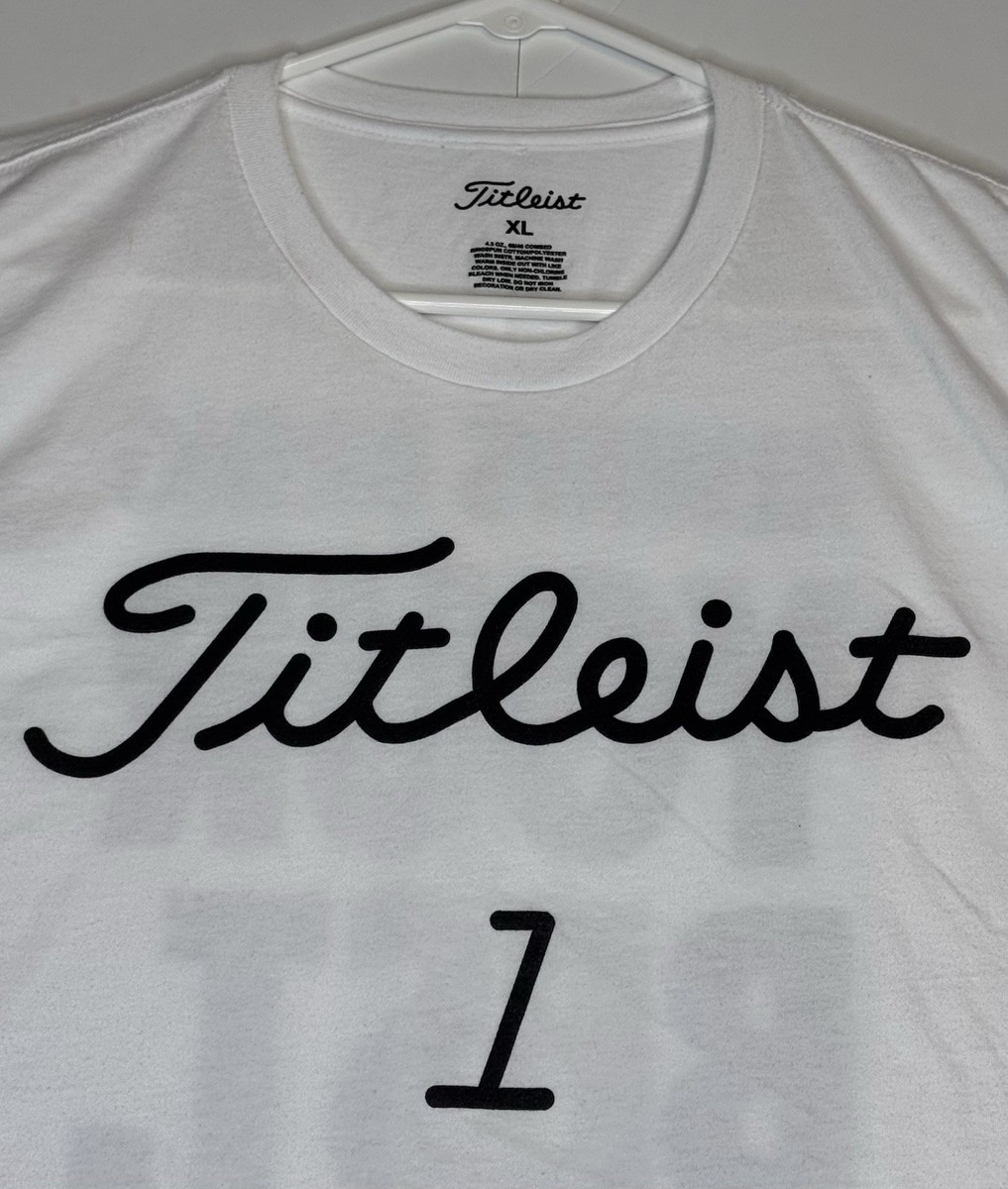 Titleist T-Shirt Mens Large White Pro V1 Golf Always Bring Your