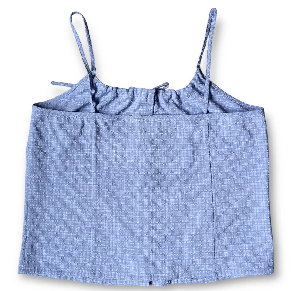 LL Bean Womens M Outdoor Tank Top Spaghetti Straps Cropped Light Purple SPF30 - Изображение 2 из 4