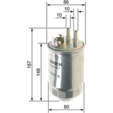 Bosch 0 450 906 407 Kraftstofffilter für FORD FOCUS TRANSIT DAW DBW DFW DNW