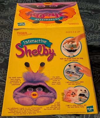 Vintage Hasbro FURBY Tiger Electronics SHELBY Interactive Blue