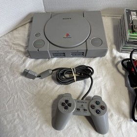 Sony PlayStation PS1 Bundle SCPH-5501 w/ Controller, Memory Card Cables & Games