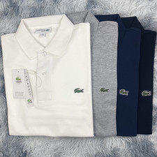 NWT LACOSTE pure cotton  Polo Shirt  M~2XL
