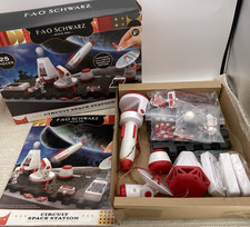 FAO Schwarz Circuit Space Station Galactic Experiment Toy Set Rocket Astronaut