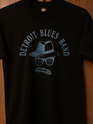 Detroit Blues Band - Black Shirt  - Screen Stars/Single Stitch/L/Cotton Blend