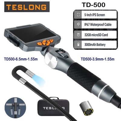 Teslong TD500 WIFI Endoskopkamera 5''Artikulierende Endoskop Inspektionskamera