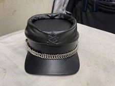 Leather Civil War Kepi Cap Confederate Replica Military Hat All Sizes