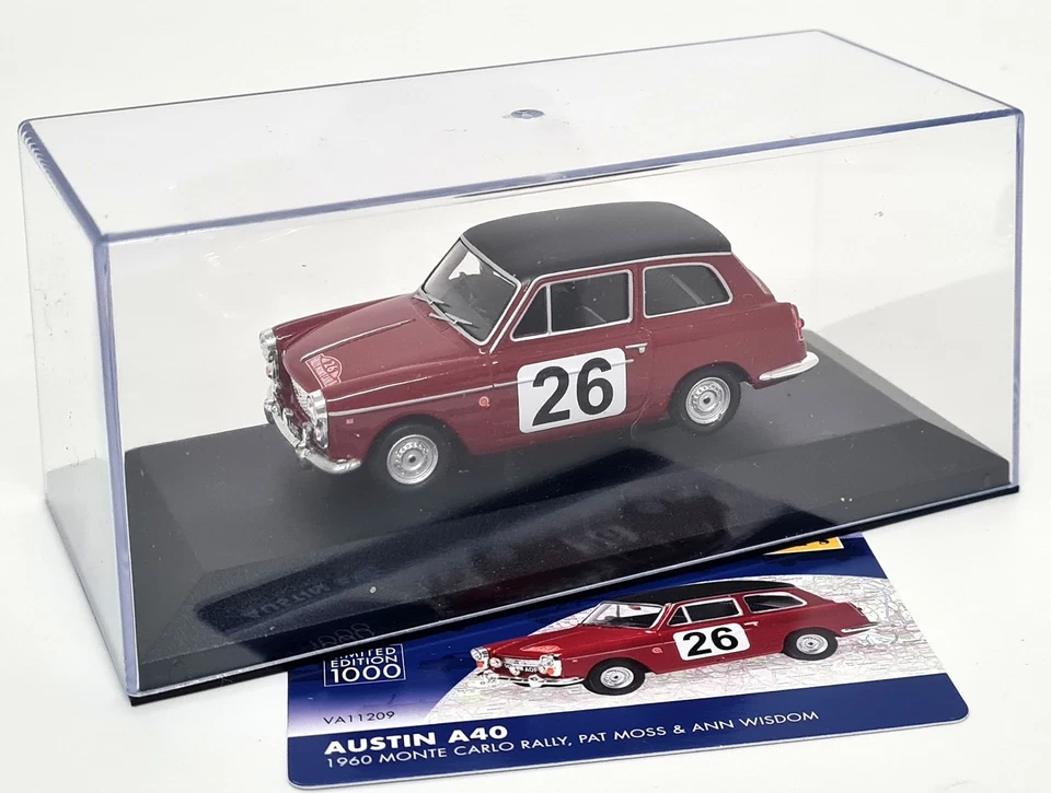 Vanguards 1/43 Austin A40 Farina 1960 Monte Carlo Rally Diecast Scale Model Car - Image 4 of 4